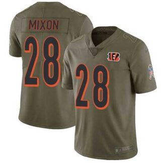 Nike Bengals 28 Joe Mixon Olive Salute To Service Limited Jersey Dzhi