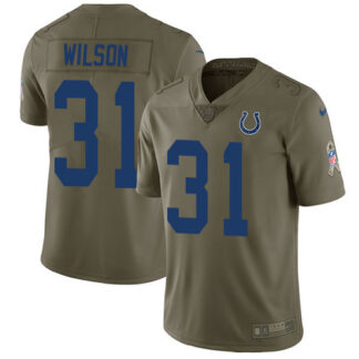Nike Indianapolis Colts #31 Quincy Wilson Olive Men’s Stitched NFL Limited 2017 Salute to Service Jersey