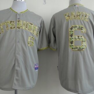 Pittsburgh Pirates #6 Starling Marte Gray 2013 USMC Home Cool Base Jerseys