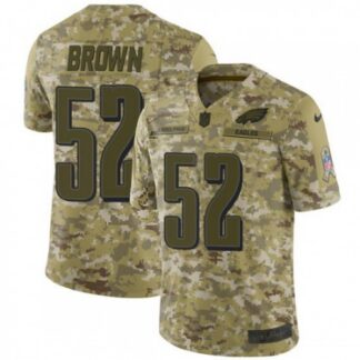 Nike Philadelphia Eagles #52 Asantay Brown Camo Men’s Stitched NFL Limited 2018 Salute To Service Jersey