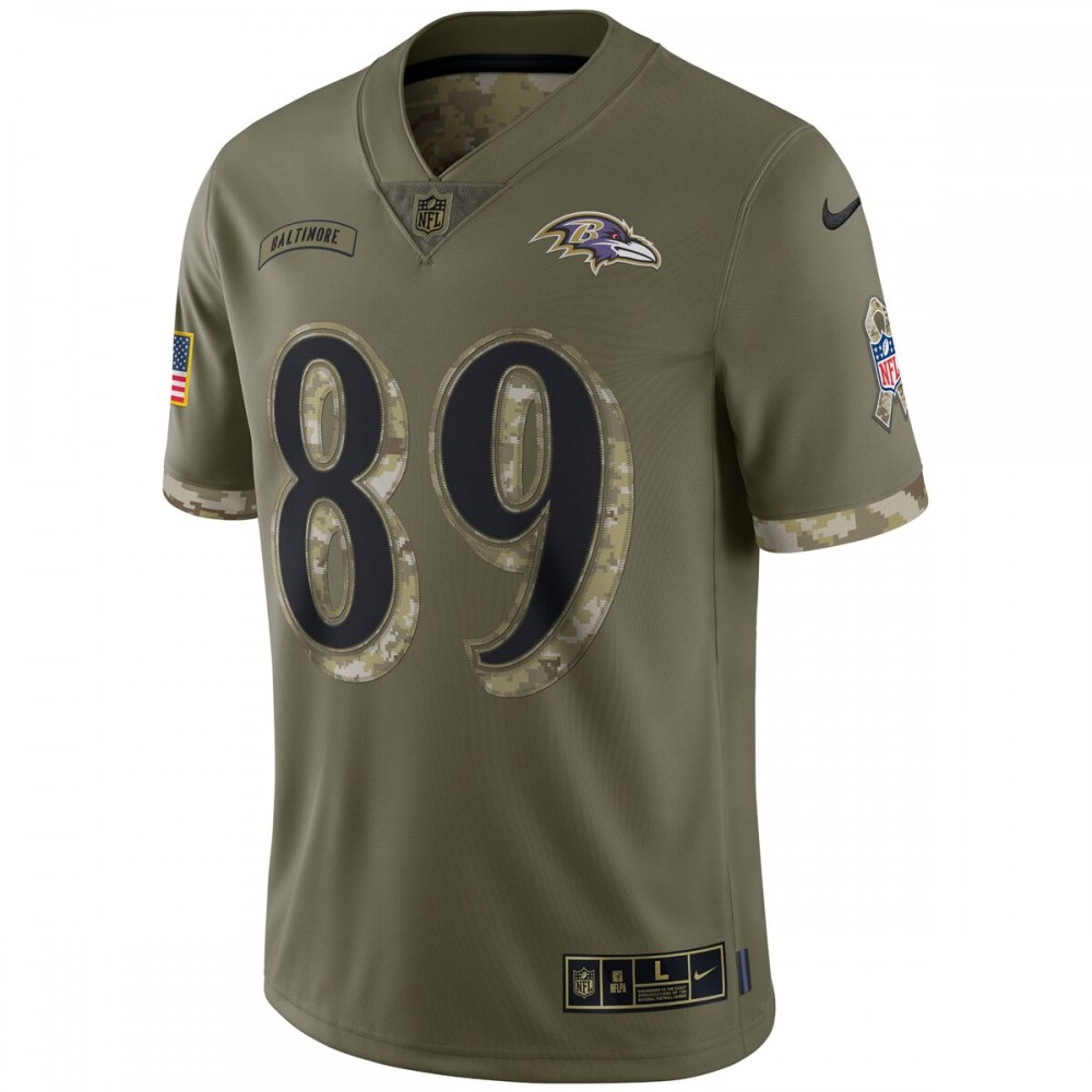 Mark Andrews Baltimore Ravens Nike 2022 Salute To Service Limited Jersey - Olive - Image 2