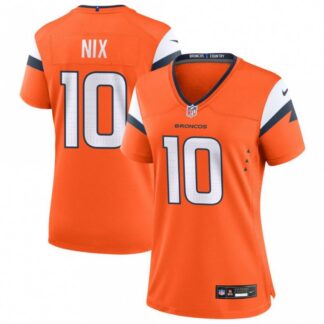 Bo Nix Denver Broncos Nike Women's Vapor F.U.S.E. Limited Jersey - Orange