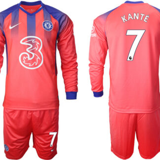 Men 2021 Chelsea away Long sleeve 7 soccer jerseys
