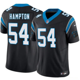 Men's Carolina Panthers #54 Nick Hampton Black 2026 F.U.S.E. Vapor Limited Stitched Football Jersey