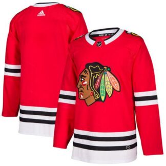 Adidas Chicago Blackhawks Blank Red Home Authentic Stitched NHL Jersey