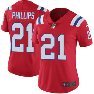 Nike New England Patriots #21 Adrian Phillips Red Alternate Women’s Stitched NFL Vapor Untouchable Limited Jersey