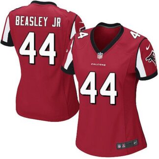 Nike Atlanta Falcons #44 Vic Beasley Jr Red Team Color Women’s Stitched NFL Elite Jersey