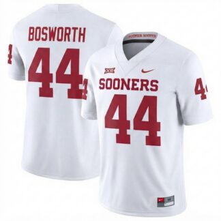 Brian Keith Bosworth Oklahoma Sooners Jordan Brand White Football Game Jersey