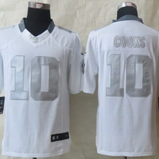 Nike New Orleans Saints #10 Brandin Cooks Platinum White Limited Jersey