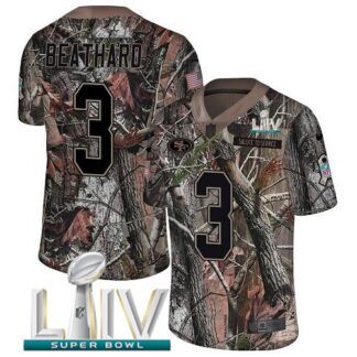 Nike San Francisco 49ers #3 C.J. Beathard Camo Super Bowl LIV 2020 Men’s Stitched NFL Limited Rush Realtree Jersey