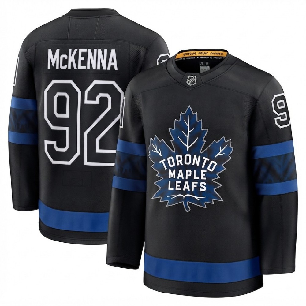 McKenna Men's Toronto Maple Leafs Black Alternate Premium Jersey
