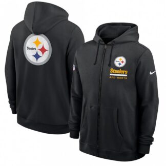 Pittsburgh Steelers Utility Player Sideline Men's Nike NFL Full-Zip Hoodie