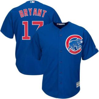 Youth Chicago Cubs #17 Kris Bryant Blue New Cool Base Stitched Jersey JiaSu