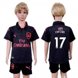 Arsenal #17 Iwobi Sec Away Kid Soccer Club Jersey