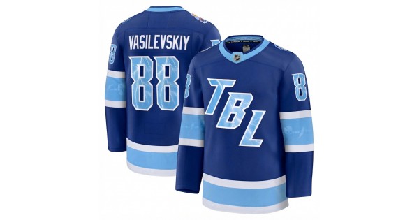 Andrei Vasilevskiy Men's Tampa Bay Lightning Blue 2026 NHL Stadium Series Premium Jersey - Image 2