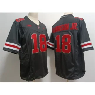 Men's Ohio State Buckeyes #18 Marvin Harrison JR. Black 2023 F.U.S.E. Limited Stitched Jersey 01CM