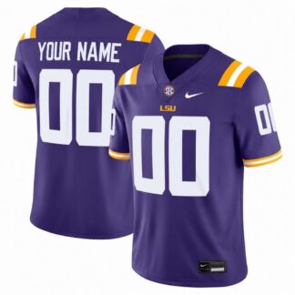 LSU Tigers Nike Custom Game Jersey - Purple