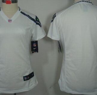 Nike Seattle Seahawks Blank White Limited Womens Jersey