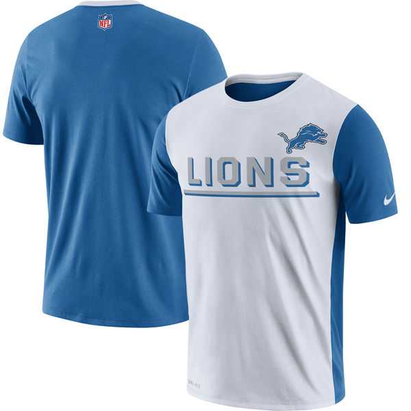 Men's Detroit Lions Nike Champ Drive 2.0 Performance T-Shirt White FengYun