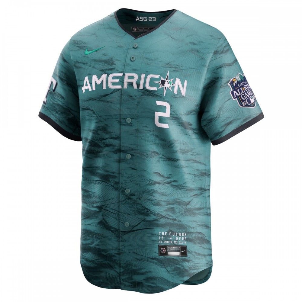 Marcus Semien American League Nike 2023 MLB All-Star Game Limited Player Jersey - Teal - Image 2