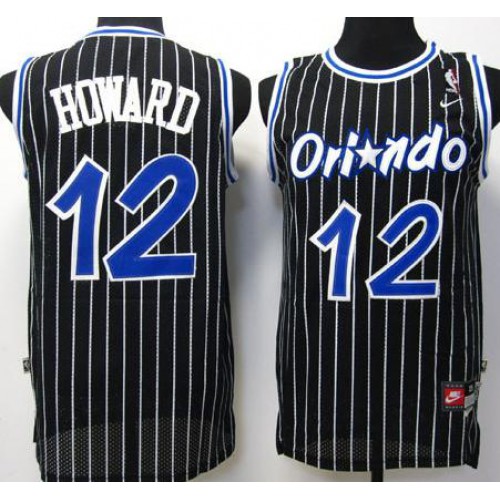Orlando Magic 12 Dwight Howard Black NBA Jerseys Cheap