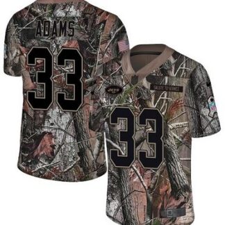 Nike Jets #33 Jamal Adams Camo Men's Stitched NFL Limited Rush Realtree Jersey