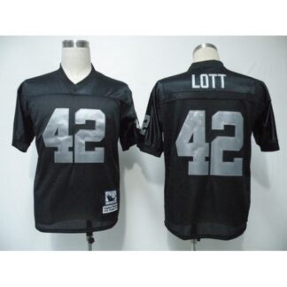 Mitchell & Ness Las Vegas Raiders #42 Ronnie Lott Black Stitched Throwback NFL Jersey