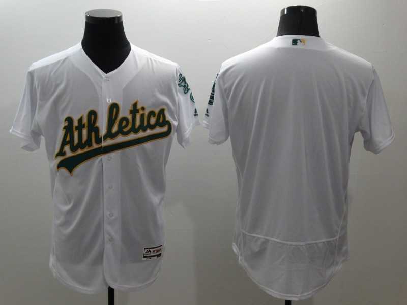 Oakland Athletics Blank White 2016 Flexbase Collection Stitched Jersey
