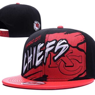 Chiefs Cool Logo Black & Red Adjustable Hat GS
