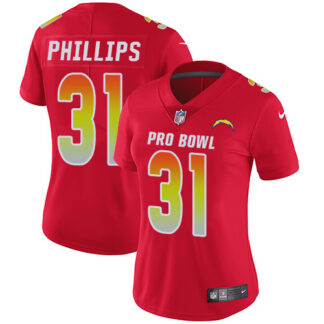 Nike Los Angeles Chargers #31 Adrian Phillips Red Women’s Stitched NFL Limited AFC 2019 Pro Bowl Jersey