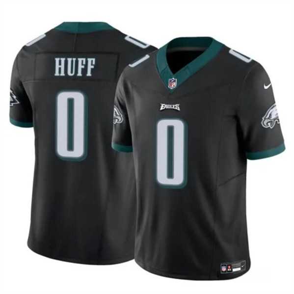 Men & Women & Youth Philadelphia Eagles #0 Bryce Huff Black 2024 F.U.S.E. Vapor Untouchable Limited Football Stitch...