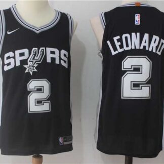 Nike San Antonio Spurs #2 Kawhi Leonard Black Stitched NBA Jersey