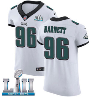 Nike Philadelphia Eagles #96 Derek Barnett White Super Bowl LII Men’s Stitched NFL Vapor Untouchable Elite Jersey