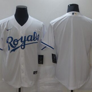 Men Kansas City Royals Blank White Game Nike MLB Jerseys