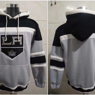 Los Angeles Kings Blank Gray All Stitched Pullover Hoodie