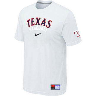 Texas Rangers White Nike Short Sleeve Practice T-Shirt