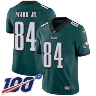 Nike Philadelphia Eagles #84 Greg Ward Jr. Green Team Color Men’s Stitched NFL 100th Season Vapor Untouchable Limit...
