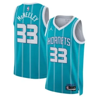 Women's Charlotte Hornets #33 Liam McNeeley Teal Swingman Icon Edition Jersey