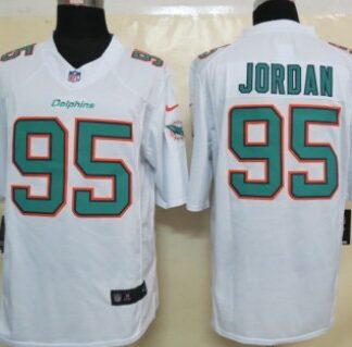 Nike Miami Dolphins #95 Dion Jordan 2013 White Limited Jersey
