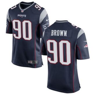 Nike New England Patriots #90 Malcom Brown Navy Blue Team Color Youth Stitched NFL New Elite Jersey