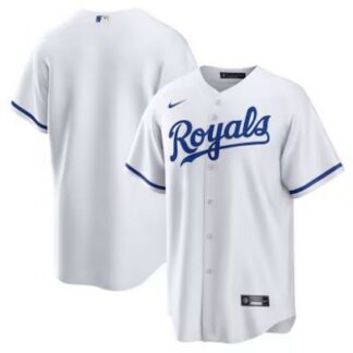 Big Size 4XL-8XL Men's Kansas City Royals Nike Home Replica Stitched Jersey - White