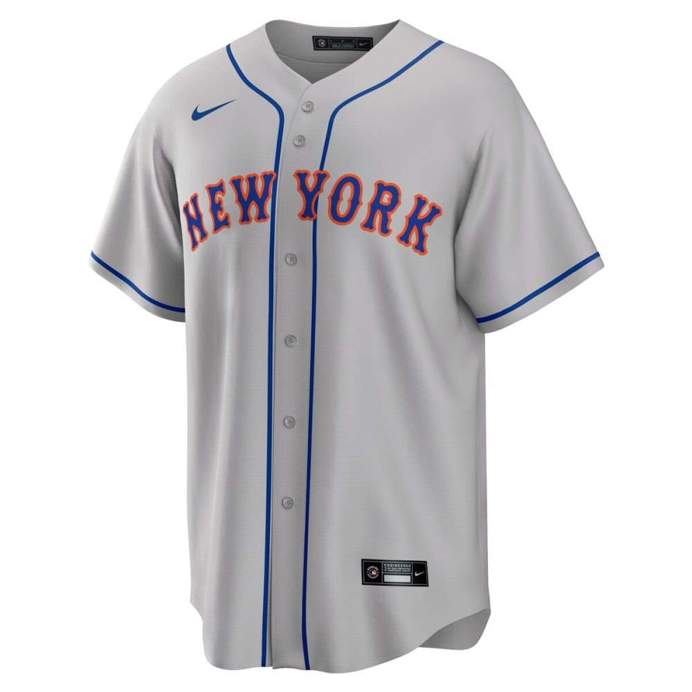 Jacob deGrom New York Mets Nike Road Replica Player Name Jersey - Gray - Image 2
