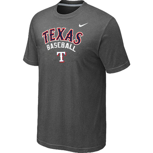 Texans Rangers 2014 Home Practice T-Shirt - Dark Grey