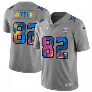 Las Vegas Raiders #82 Jason Witten Men’s Nike Multi-Color 2020 NFL Crucial Catch NFL Jersey Greyheather