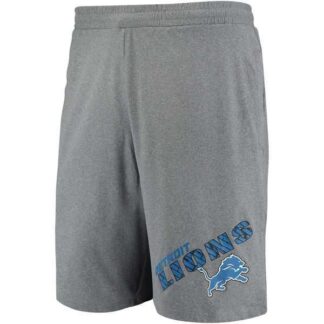Detroit Lions Concepts Sport Tactic Lounge Shorts Heathered Gray