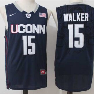 UConn Huskies #15 Kemba Walker Navy College Basketball Jerse