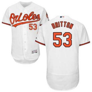 Baltimore Orioles #53 Zach Britton White Flexbase Stitched Jersey DingZhi