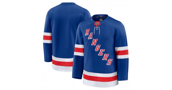 Men's New York Rangers Blue Home Premium Jersey - Image 2