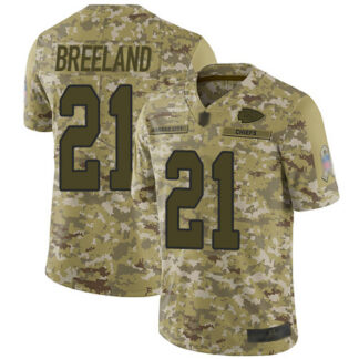 Nike Kansas City Chiefs #21 Bashaud Breeland Camo Men’s Stitched NFL Limited 2018 Salute To Service Jersey