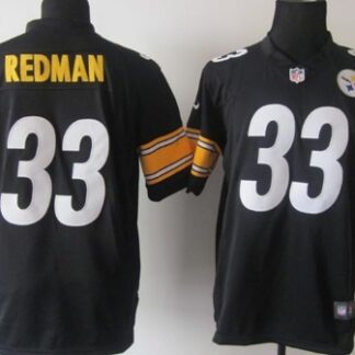 Nike Limited Pittsburgh Steelers #33 Isaac Redman Black Jerseys